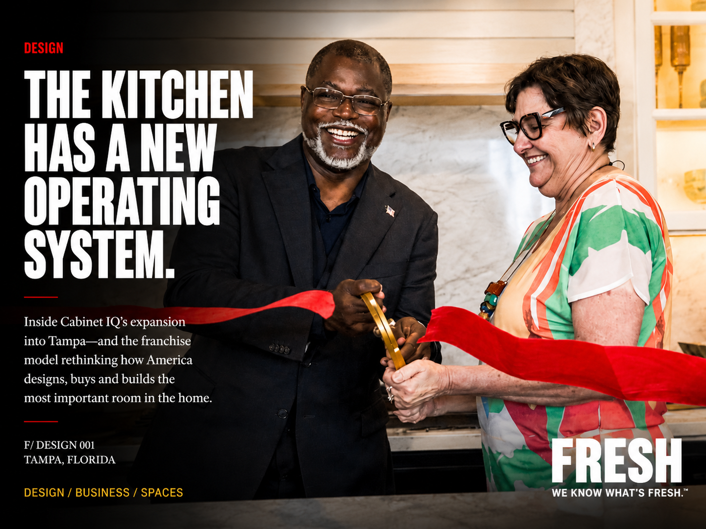 Cabinet IQ Tampa ribbon-cutting featured by FRESH Media in The Kitchen Has a New Operating System.
